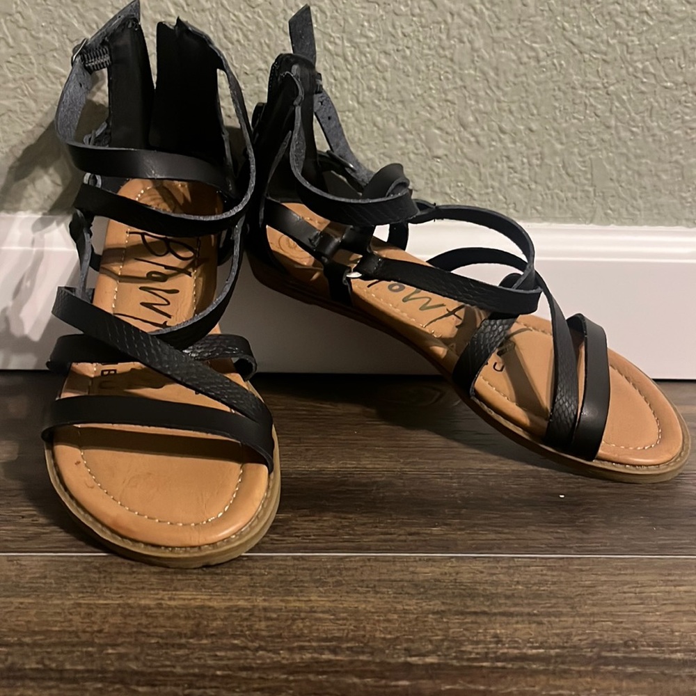 Blowfish Malibu Black Gladiator Sandals